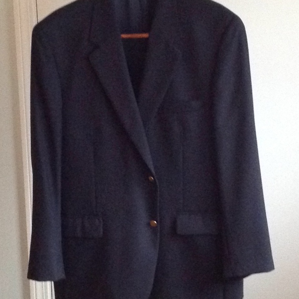 Men's navy wool blazer